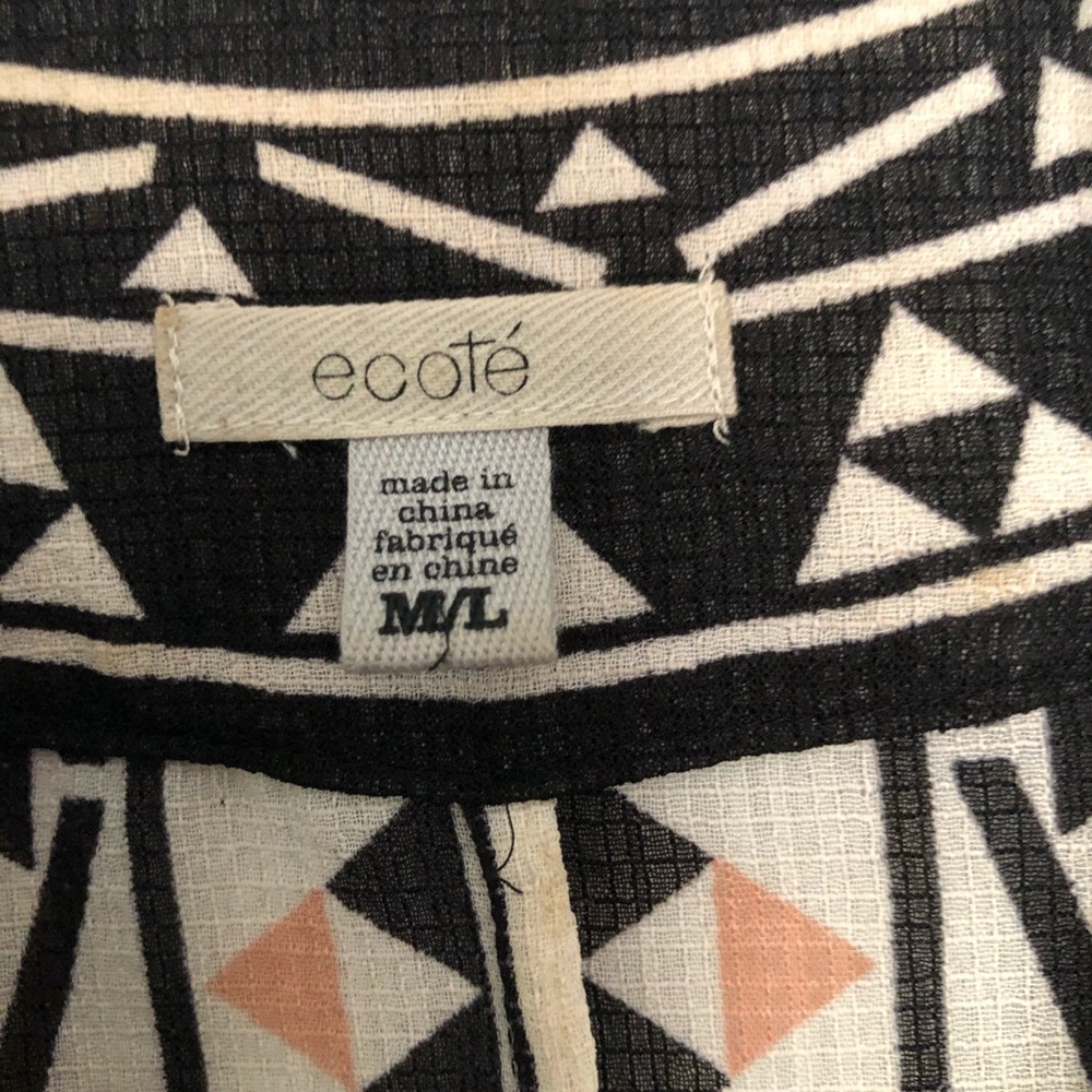 Translucent Pattered Blouse - image 3